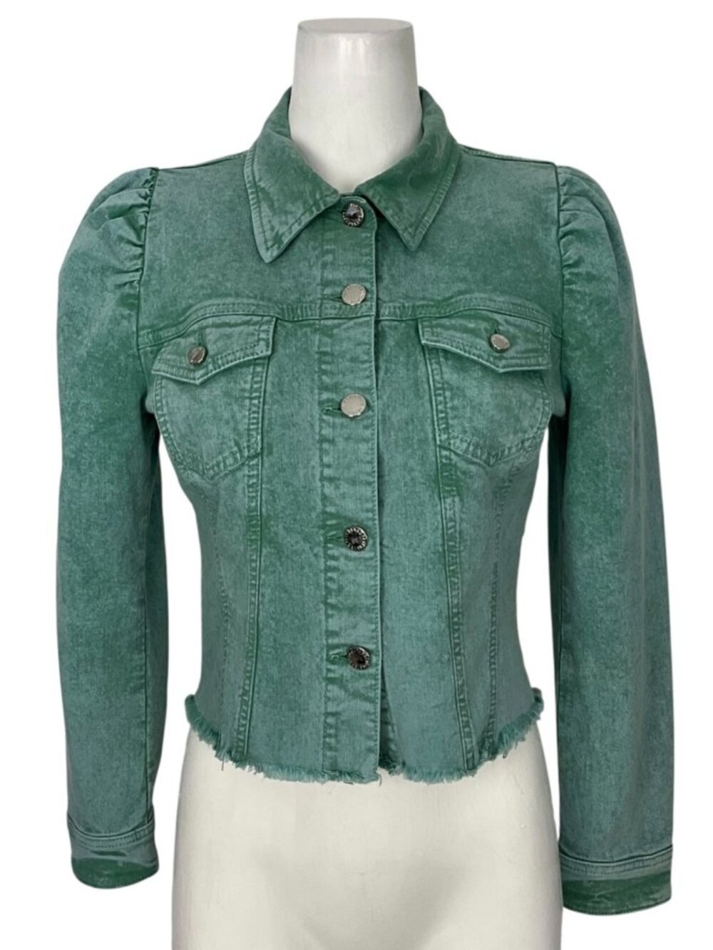 Retrofete Rissa Denim Jacket M Mojito Cropped - Picture 5 of 16